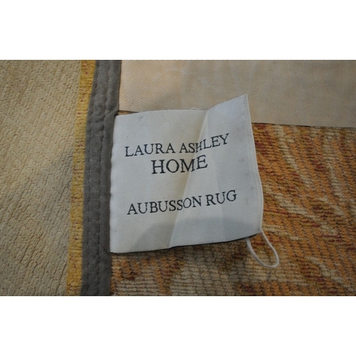 1248 - A LAURA ASHLEY AUBUSSON RUG, 263cm x 185cm