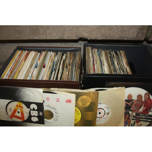 815 - TWO CASES CONTAINING OVER ONE HUNDRED AND NINETY 7in SINGLES including promo copies by Suzette, Pete... 