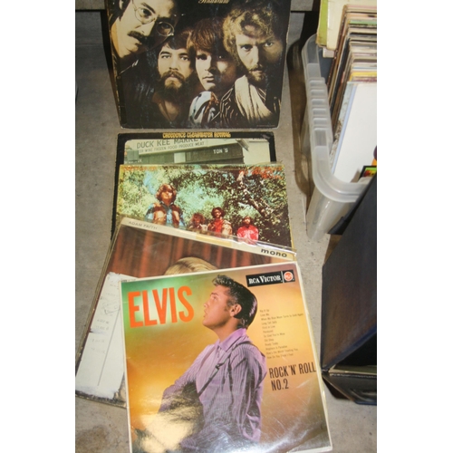 824 - A TRAY AND A CASE CONTAINING EIGHTY FOUR LPs including Help (1st press ,G), For Sale (1st ,G), With ... 