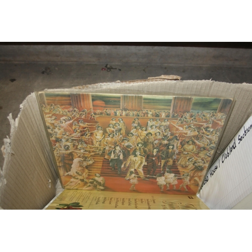 827 - A BOX AND TWO CASE CONTAINING OVER ONE HUNDRED LPs and over sixty sleeveless LPs including Through T... 