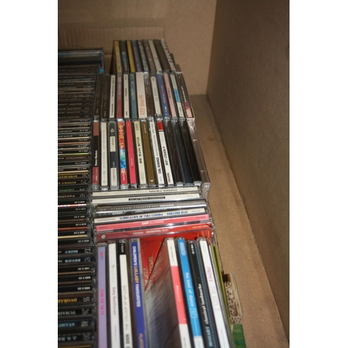 834 - A TRAY AND A DRAWER UNIT CONTAINING SEVENTY SEVEN JAZZ GREATS CDs, 107 The Classic Collection CDs an... 