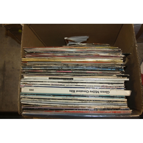 841 - THREE TRAYS CONTAINING OVER TWO HUNDREF AND THIRTY LPs AND 7in SINGLES including Born to Run and Bor... 