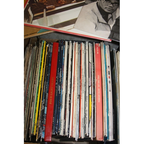 841 - THREE TRAYS CONTAINING OVER TWO HUNDREF AND THIRTY LPs AND 7in SINGLES including Born to Run and Bor... 