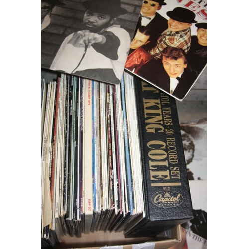 841 - THREE TRAYS CONTAINING OVER TWO HUNDREF AND THIRTY LPs AND 7in SINGLES including Born to Run and Bor... 