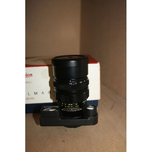 862 - A LEITZ CANADA ELMARIT 135 mm f2.8 LENS with original box Serial No 2289762. Condition lens looks al... 