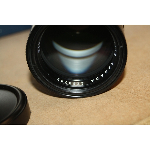 862 - A LEITZ CANADA ELMARIT 135 mm f2.8 LENS with original box Serial No 2289762. Condition lens looks al... 