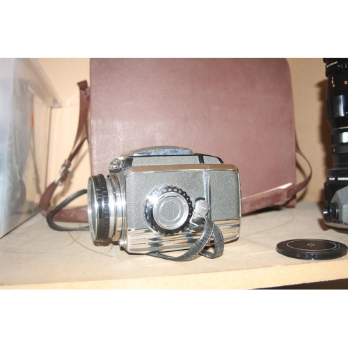 871 - A ZENZA BRONICA S MEDIUM FORMAT CAMERA with leather case fitted with a Nikkor-P 7.5cm f2.8 lens and ... 