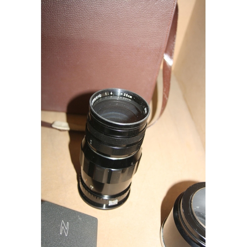 871 - A ZENZA BRONICA S MEDIUM FORMAT CAMERA with leather case fitted with a Nikkor-P 7.5cm f2.8 lens and ... 