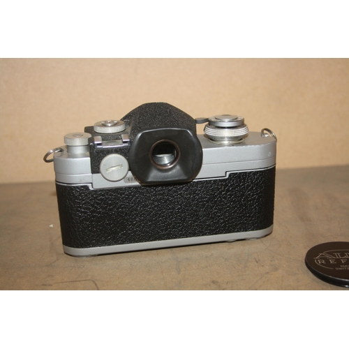 887 - A PIGNONS ALPA 9D REFLEX SLR CAMERA in chrome Serial no 46667 fitted with a Switar 50mm f1.8 lens an... 