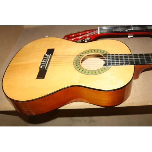 933 - TWO STUDENT CLASSICAL GUITARS one a Herald MG104N the other a Music Alley MA34N