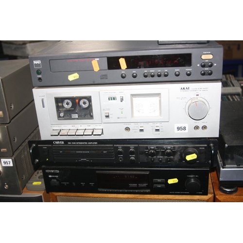 958 - A VINTAGE COMPONANT HI FI comprising of a NAD 5000 compact disc player with remote ( doesn't read di... 