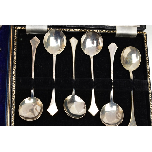 161 - A SMALL PARCEL OF SILVER AND OTHER ITEMS, comprising a cased set of six Elizabeth II silver teaspoon... 