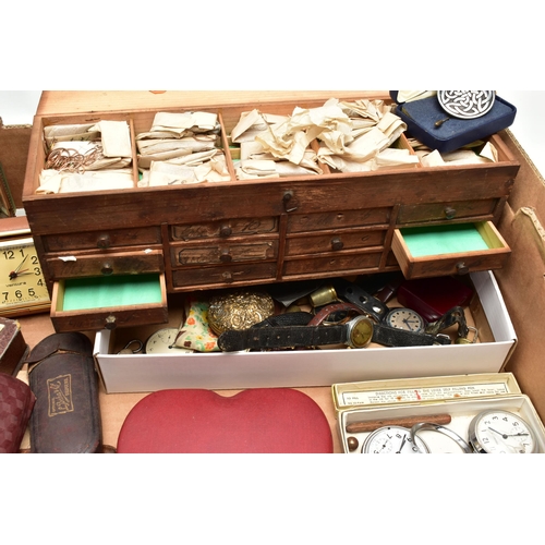 71 - A BOX OF ASSORTED ITEMS, to include a boxed double strand of Rosita imitation pearls, a quantity o... 