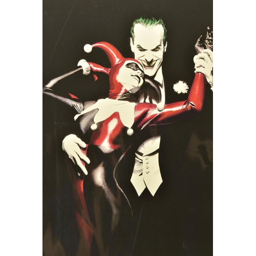 304 - ALEX ROSS FOR DC COMICS (AMERICAN CONTEMPORARY) 'TANGO WITH EVIL' the Clown Prince and Harley Quinn,... 