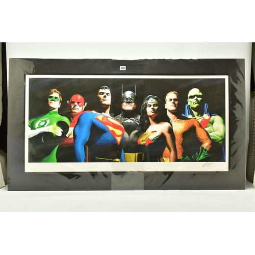 305 - ALEX ROSS FOR DC COMICS (AMERICAN CONTEMPORARY) 'ORIGINAL SEVEN' portraits of Green Lantern, Flash, ... 