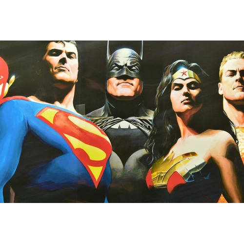 305 - ALEX ROSS FOR DC COMICS (AMERICAN CONTEMPORARY) 'ORIGINAL SEVEN' portraits of Green Lantern, Flash, ... 