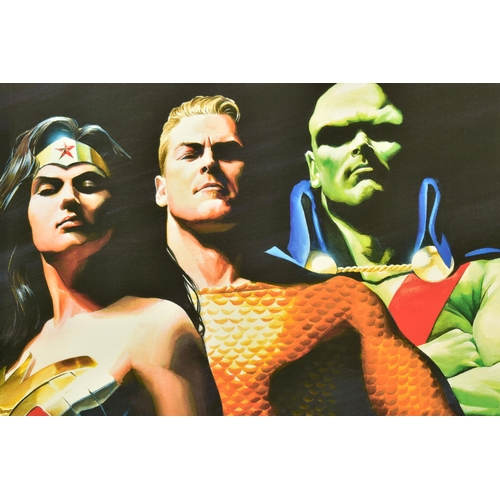 305 - ALEX ROSS FOR DC COMICS (AMERICAN CONTEMPORARY) 'ORIGINAL SEVEN' portraits of Green Lantern, Flash, ... 