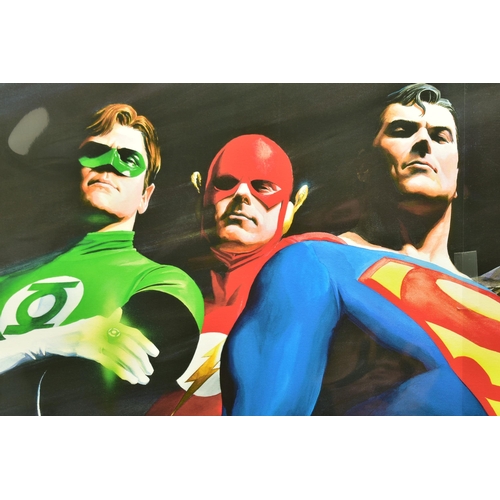 305 - ALEX ROSS FOR DC COMICS (AMERICAN CONTEMPORARY) 'ORIGINAL SEVEN' portraits of Green Lantern, Flash, ... 