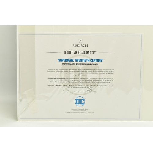 307 - ALEX ROSS FOR DC COMICS (AMERICAN CONTEMPORARY) 'SUPERMAN: TWENTIETH CENTURY' signed limited edition... 