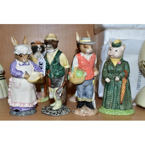 323 - A GROUP OF BESWICK 'ENGLISH COUNTRY FOLK' FIGURES, comprising Huntsman Fox ECF1, Fisherman Otter ECF... 