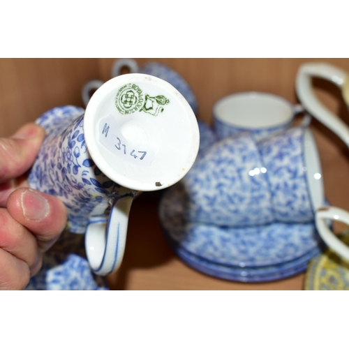 345 - ROYAL WORCESTER 'THE COUNTESS' PATTERN TEAWARES AND A ROYAL DOULTON COFFEE SET, comprising a small t... 