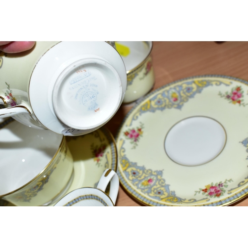 345 - ROYAL WORCESTER 'THE COUNTESS' PATTERN TEAWARES AND A ROYAL DOULTON COFFEE SET, comprising a small t... 