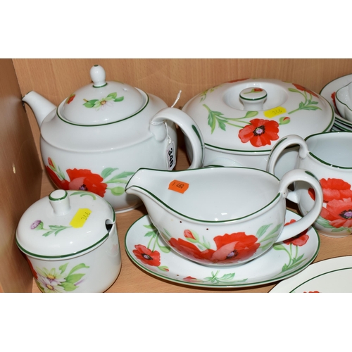 346 - A QUANTITY OF ROYAL WORCESTER 'POPPIES' PATTERN OVEN TO TABLEWARE, comprising a boxed set of circula... 