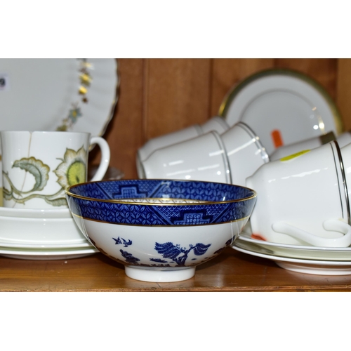 349 - A GROUP OF ASSORTED CERAMICS, comprising Royal Doulton 'Belvedere' pattern nine dinner plates, nine ... 