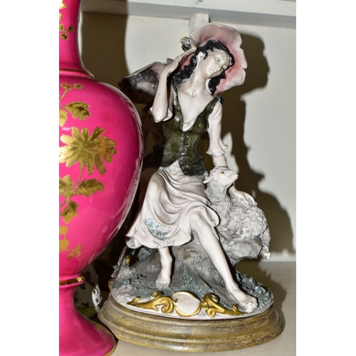 353 - A GROUP OF CAPODIMONTE FIGURINES AND ASSORTED CERAMICS, comprising a limited edition 495/12500 Royal... 