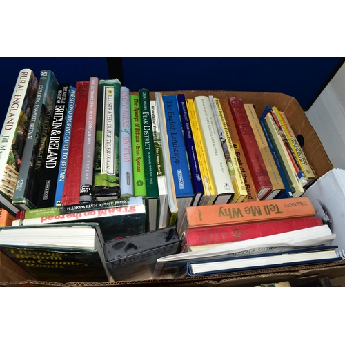 368 - FIVE BOXES  OF BOOKS & EPHEMERA, book title subjects include Children's Annuals and stories, geograp... 