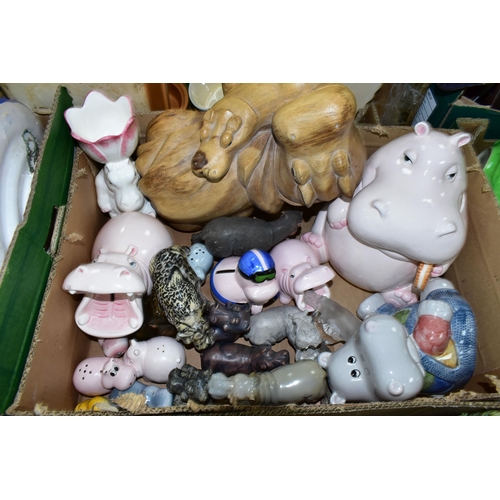 382 - SIX BOXES AND LOOSE CERAMICS AND OTHER ORNAMENTS, to include Danbury Mint and one Lilliput Lane cott... 