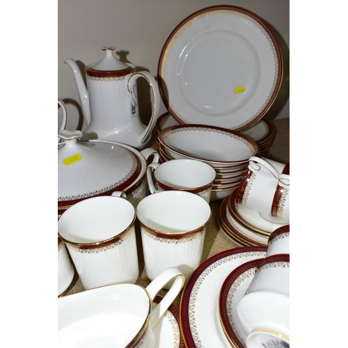 403 - A PARAGON (ROYAL ALBERT) 'HOLYROOD' PATTERN DINNER SERVICE, comprising one coffee pot, one teapot, o... 