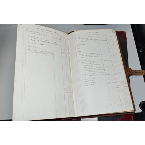 421 - TWO VICTORIAN / EDWARDIAN LEDGERS, one belonging to F.W. Cotterill Ltd, Transfers. Proxies &c. the o... 