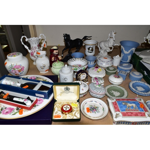 436 - A GROUP OF CERAMICS, to include a Nao hippo figure, a Beswick Donkey no 1364B and Black Beauty Foal ... 