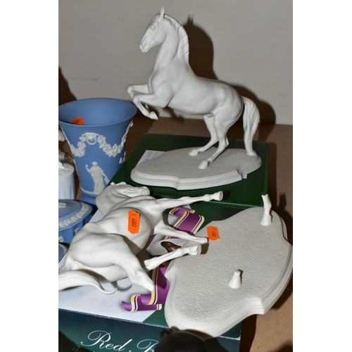 436 - A GROUP OF CERAMICS, to include a Nao hippo figure, a Beswick Donkey no 1364B and Black Beauty Foal ... 