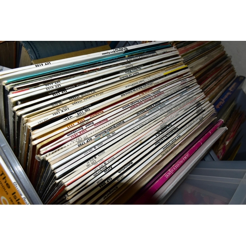 444 - THREE BOXES OF RECORDS, to include approximately one hundred and twenty to one hundred and fifty rec... 