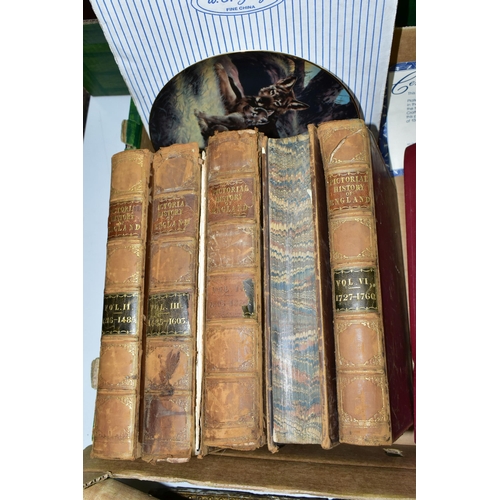 467 - BOOKS, MAGAZINES, POSTCARDS, one box containing vols. II-VI of The Pictorial History of England, ill... 