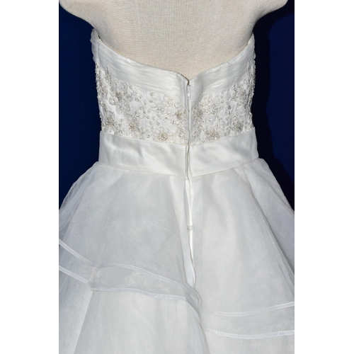 264 - WEDDING DRESS, end of season stock clearance (may have slight marks or very minor damage) size 8, of... 