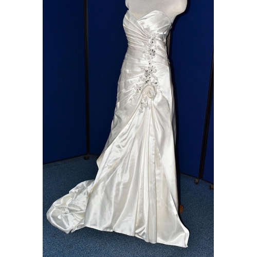 266 - WEDDING DRESS, end of season stock clearance (may have slight marks or very minor damage) size 10/12... 