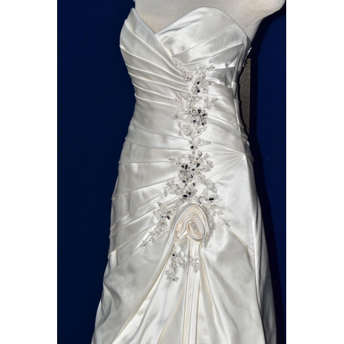 266 - WEDDING DRESS, end of season stock clearance (may have slight marks or very minor damage) size 10/12... 