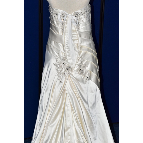 266 - WEDDING DRESS, end of season stock clearance (may have slight marks or very minor damage) size 10/12... 