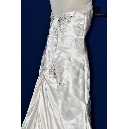 266 - WEDDING DRESS, end of season stock clearance (may have slight marks or very minor damage) size 10/12... 