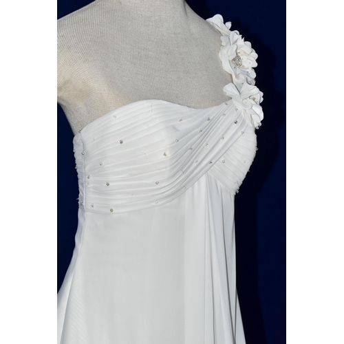 267 - WEDDING DRESS, end of season stock clearance (may have slight marks or very minor damage) size 10, c... 