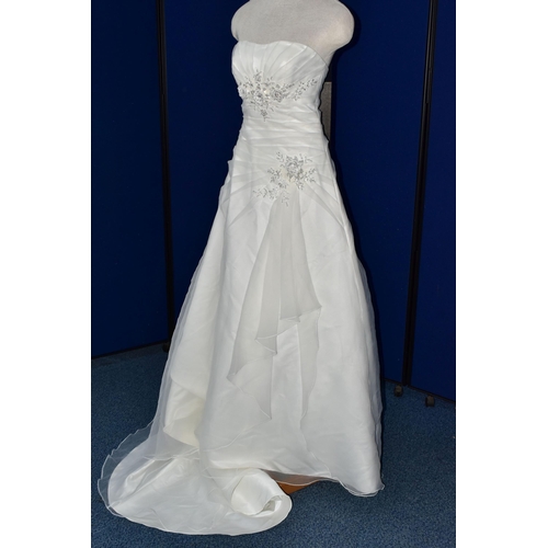 271 - WEDDING DRESS, end of season stock clearance (may have slight marks or very minor damage) size 8/10,... 