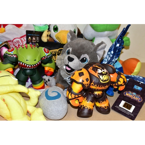 703 - BOX CONTAINING RARE WORLD OF WARCRAFT PLUSH TOYS, including Murlock, Nether Faerie Dragon, Murky, tw... 