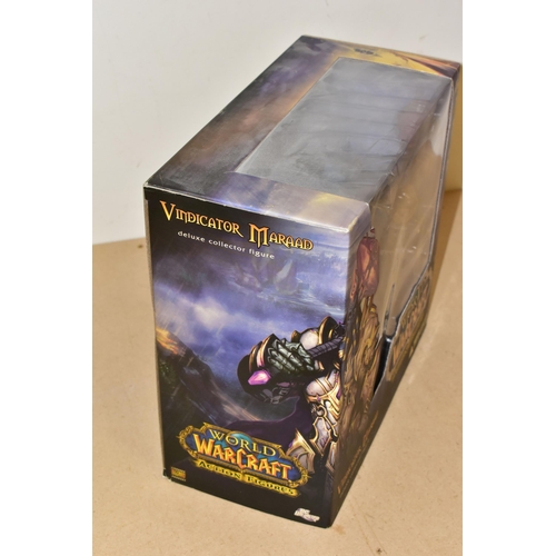 708 - WORLD OF WARCRAFT VINDICATOR MARAD DELUXE COLLECTOR FIGURE SEALED, figure is sealed inside its origi... 