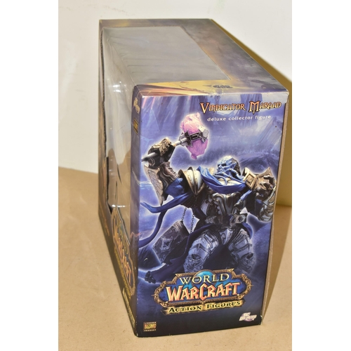 708 - WORLD OF WARCRAFT VINDICATOR MARAD DELUXE COLLECTOR FIGURE SEALED, figure is sealed inside its origi... 