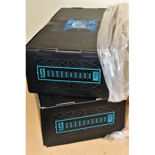 717 - TWO BOXES CONTAINING A QUANTITY OF BLIZZARD MERCHANDISE, including two unopened boxes of Blizzcon 20... 