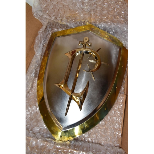 722 - BLIZZARD ENTERTAINMENT EMPLOYEE TEN YEARS OF SERVICE SHIELD, shield gift that was given out to Blizz... 