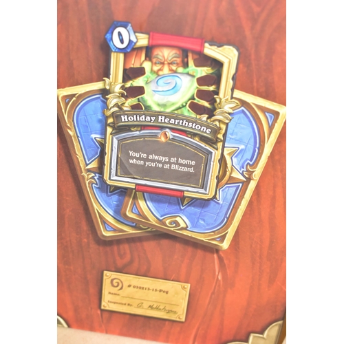 728 - EXCLUSIVE HEARTHSTONE SCULPT, BLIZZARD ENTERTAINMENT 2013 EMPLOYEE HOLIDAY GIFT BOXED, a sculpt made... 